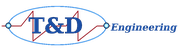 T&D Engineering animated logo with two orbiting electrons